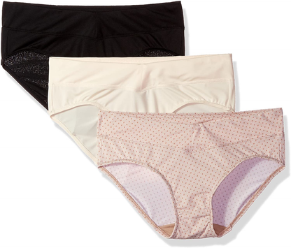 Warner'S Women'S Blissful Benefits No Muffin Top 3 Pack Hipster Panties Apparel & Accessories > Clothing > Underwear & Socks > Underwear Warner's   