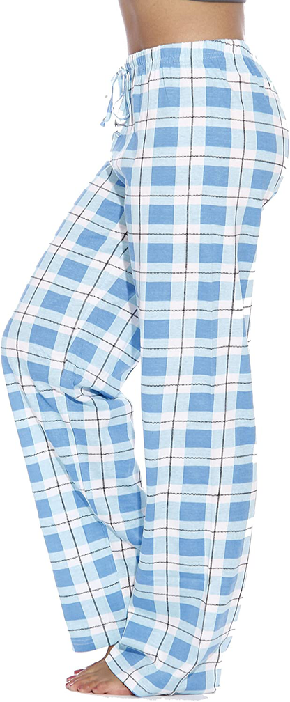 Just Love 100% Cotton Jersey Women Plaid Pajama Pants Sleepwear Apparel & Accessories > Clothing > Sleepwear & Loungewear > Pajamas Kylie Max   
