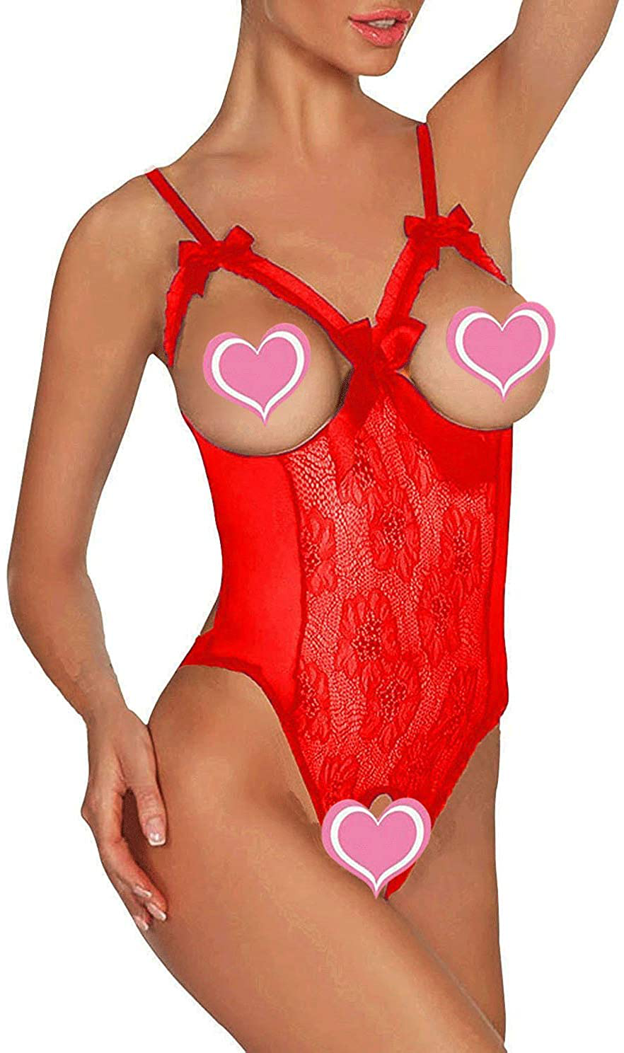 Women Sexy Teddy Lingerie One Piece Lace Babydoll Bodysuit Nightie plus Size S-3XL Apparel & Accessories > Clothing > Underwear & Socks > Lingerie Kylie Max   