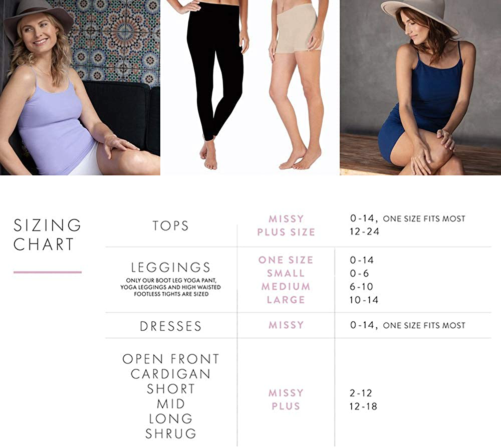 Skinny Tees Women'S Basic Wide Strap Cami Apparel & Accessories > Clothing > Activewear Kylie Max   
