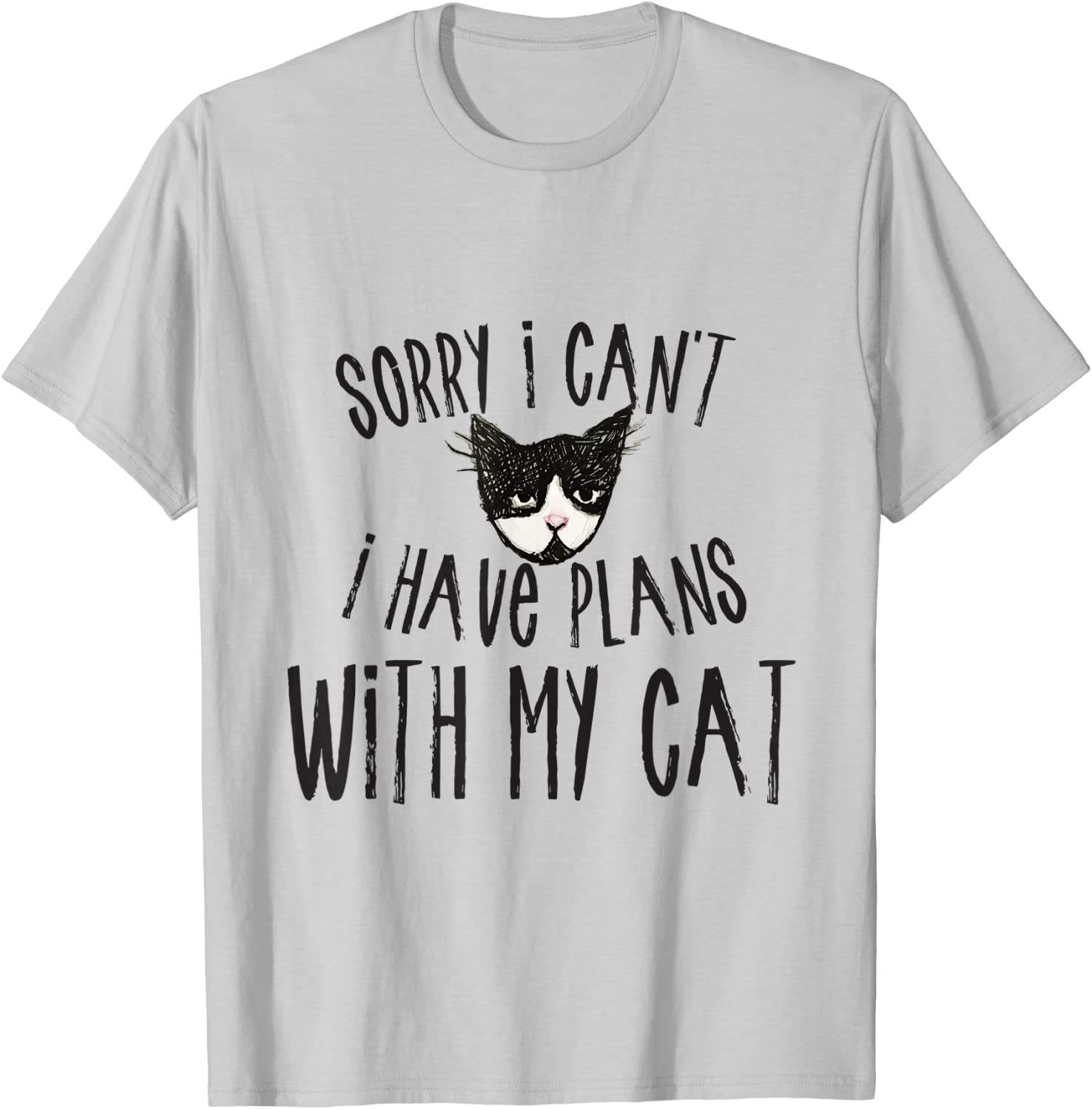 Sorry I can't I have plans with my Cat T-Shirt Arts & Entertainment > Party & Celebration > Gift Giving Caterpillar Silver Men 3XL