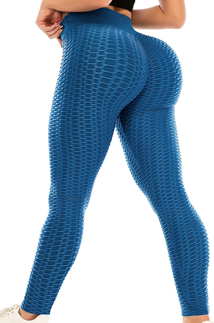 ViCherub Leggings for Women Scrunch Butt Lifting TIK Tok Yoga Pants Peach Lift High Waisted, Workout Tummy Control Tights Apparel & Accessories > Clothing > Activewear ViCherub Indigo Blue Large 