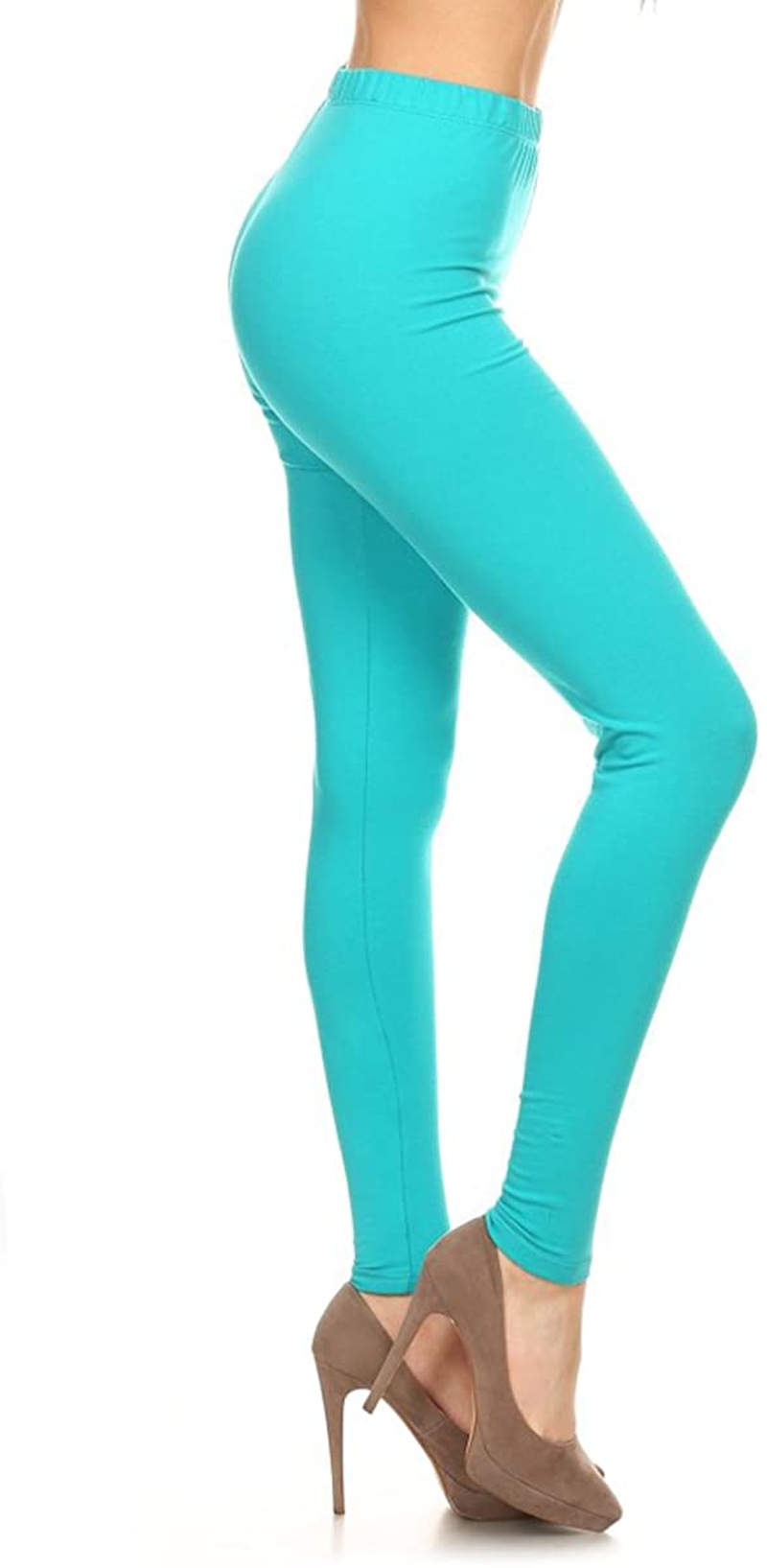 Leggings Depot Cotton Women'S Premium Quality Ultra Soft Solid Leggings Apparel & Accessories > Clothing > Underwear & Socks > Shapewear LEGGINGS DEPOT   