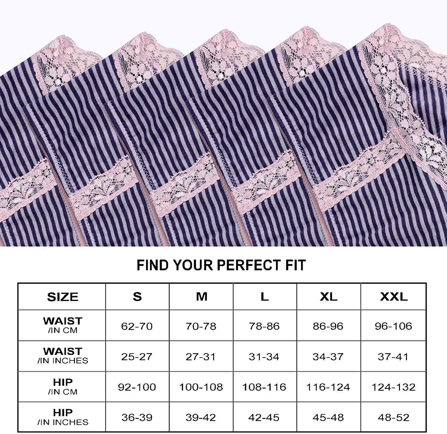 VOOKIIMO Soft Cotton Hipster Panties Womens Underwear Apparel & Accessories > Clothing > Underwear & Socks > Underwear VOOKIIMO   