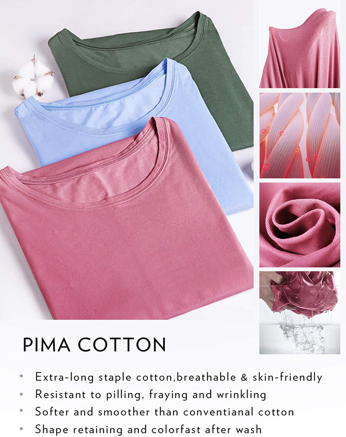 CRZ YOGA Women'S Pima Cotton Workout Tank Tops Loose Fit Yoga Sleeveless Shirts Muscle Tank Apparel & Accessories > Clothing > Activewear Kylie Max   
