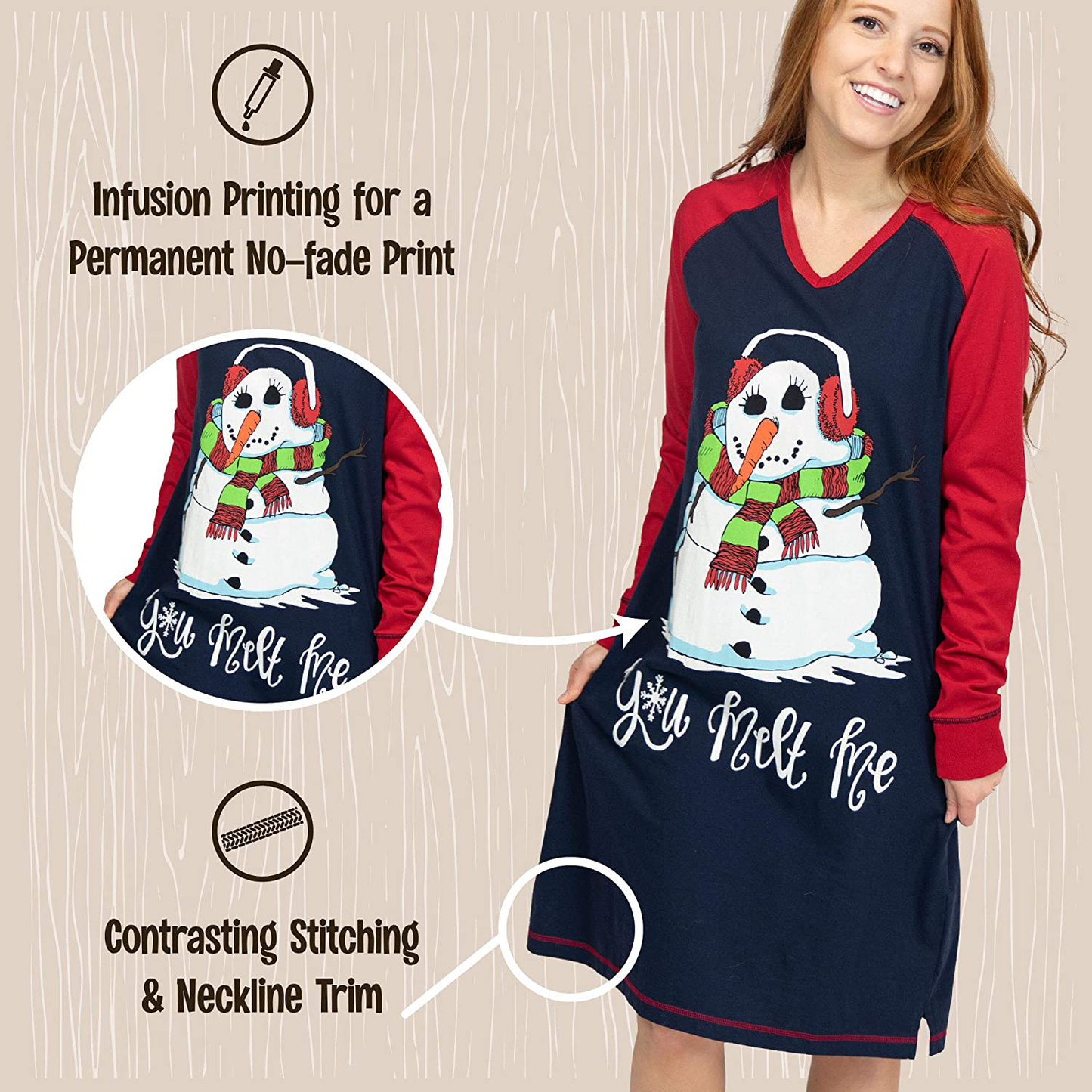 Lazy One V-Neck Nightshirts for Women, Animal Designs Apparel & Accessories > Clothing > Sleepwear & Loungewear > Nightgowns Kylie Max   