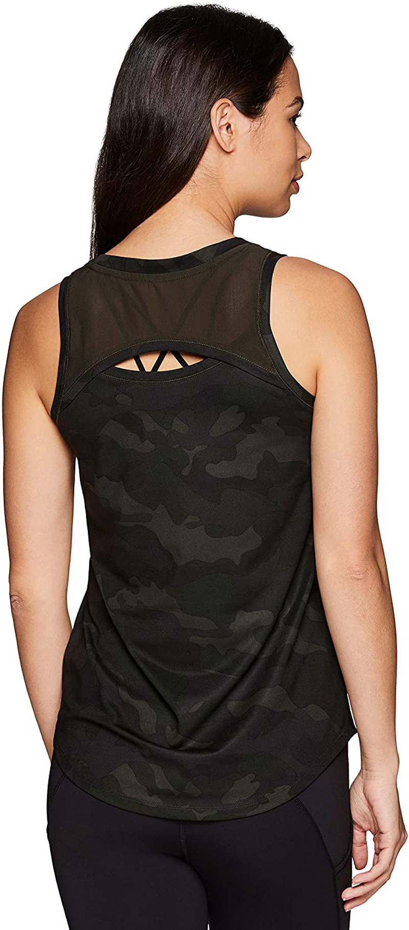 RBX Active Women'S Sleeveless Athletic Performance Running Workout Yoga Tank Top with Mesh Ventilation Apparel & Accessories > Clothing > Activewear Kylie Max   
