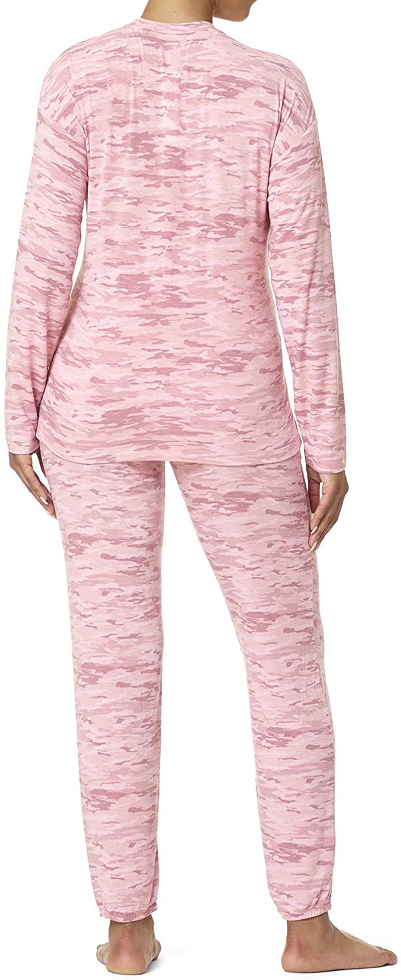 HUE Women's Long Sleeve Tee and Jogger Pant 2 Piece Pajama Set Apparel & Accessories > Clothing > Sleepwear & Loungewear > Pajamas HUE   