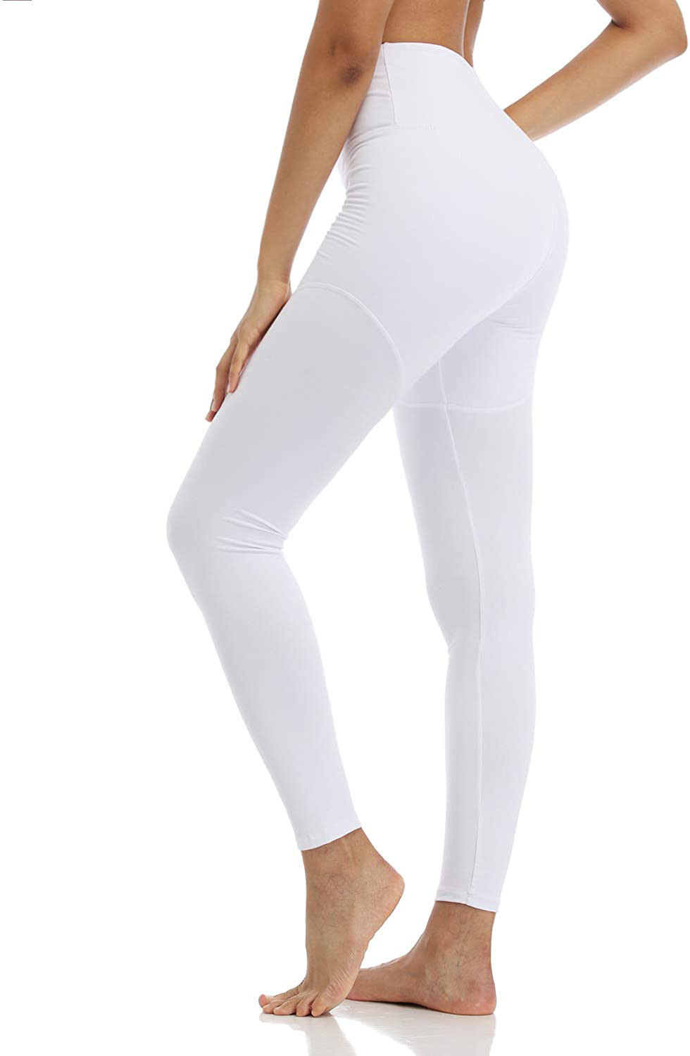 TNNZEET High Waisted Pattern Leggings for Women - Buttery Soft Tummy Control Printed Pants for Workout Yoga Apparel & Accessories > Clothing > Activewear TNNZEET White XX-Large 