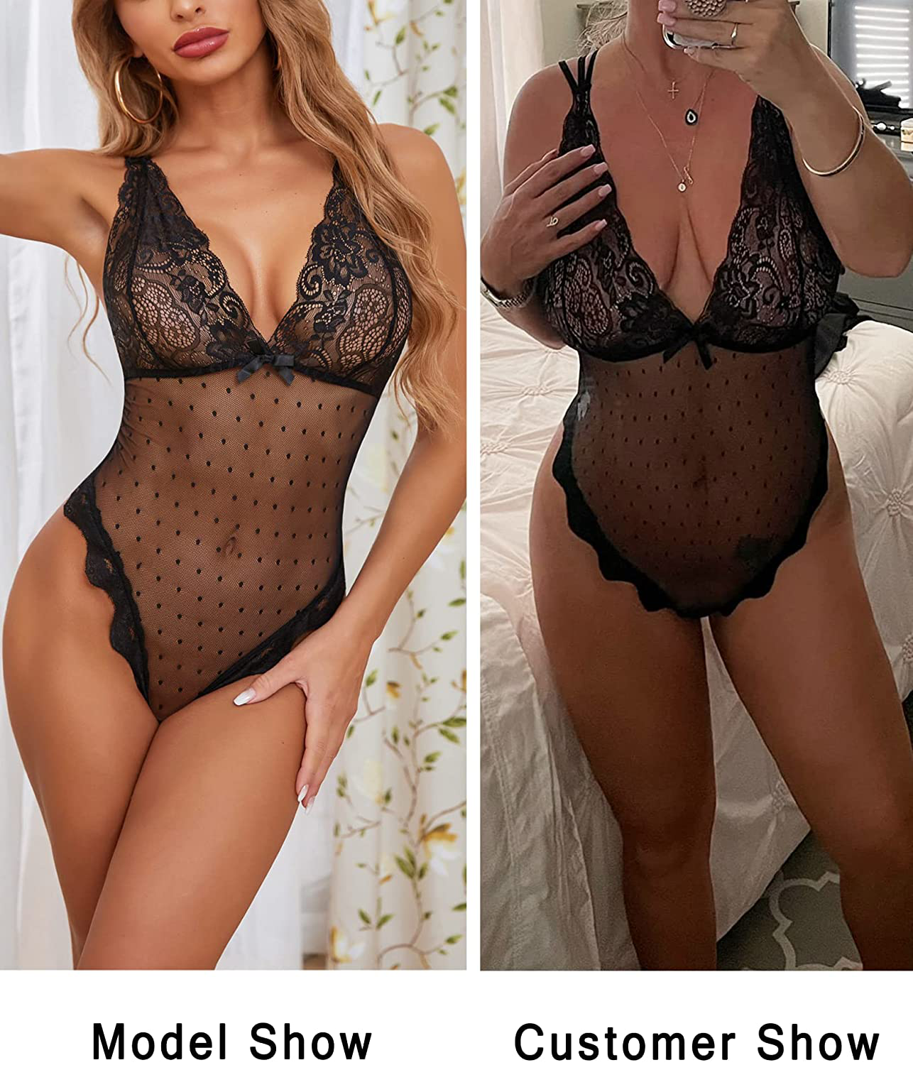 Avidlove Women Teddy Lingerie One Piece Bodysuit Lingerie Apparel & Accessories > Clothing > Underwear & Socks > Lingerie Kylie Max   