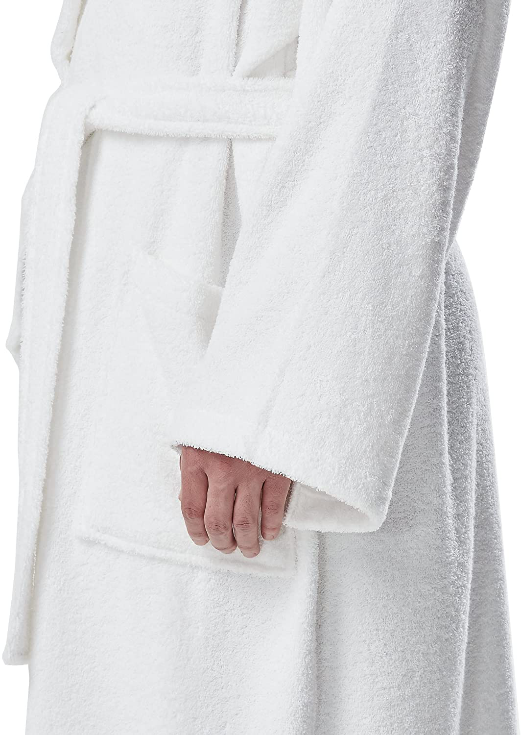 Arus Men'S Hooded Classic Bathrobe Turkish Cotton Robe with Full Length Options Apparel & Accessories > Clothing > Sleepwear & Loungewear > Robes Kylie Max   