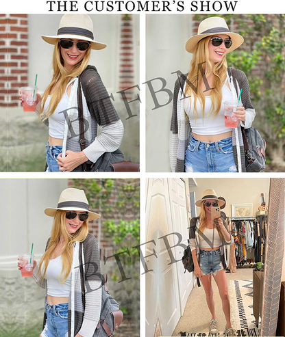 BTFBM Women Zip up Striped Hoodies Jackets Color Block Print Long Sleeve Drawstring Stretchy Casual Pullover Sweatshirts Apparel & Accessories > Clothing > Activewear Kylie Max   