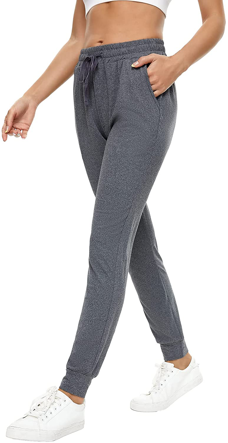 BATHRINS Women Tapered Joggers with Pockets – Casual Yoga High Waist Sweatpants Apparel & Accessories > Clothing > Activewear Kylie Max   