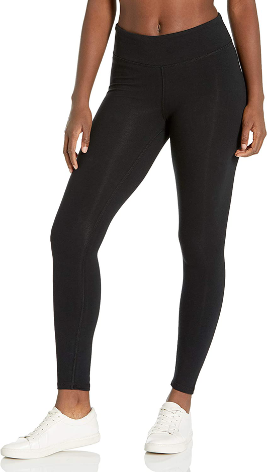 Danskin Women's Mid Rise Ankle Legging Apparel & Accessories > Clothing > Activewear Danskin Black Salt Medium 