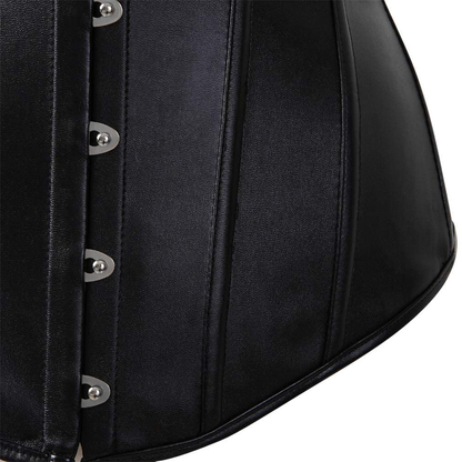 Frawirshau Faux Leather Corsets for Women Sexy Lace up Boned Overbust Corset Bustier Lingerie Top Apparel & Accessories > Clothing > Underwear & Socks > Lingerie frawirshau   
