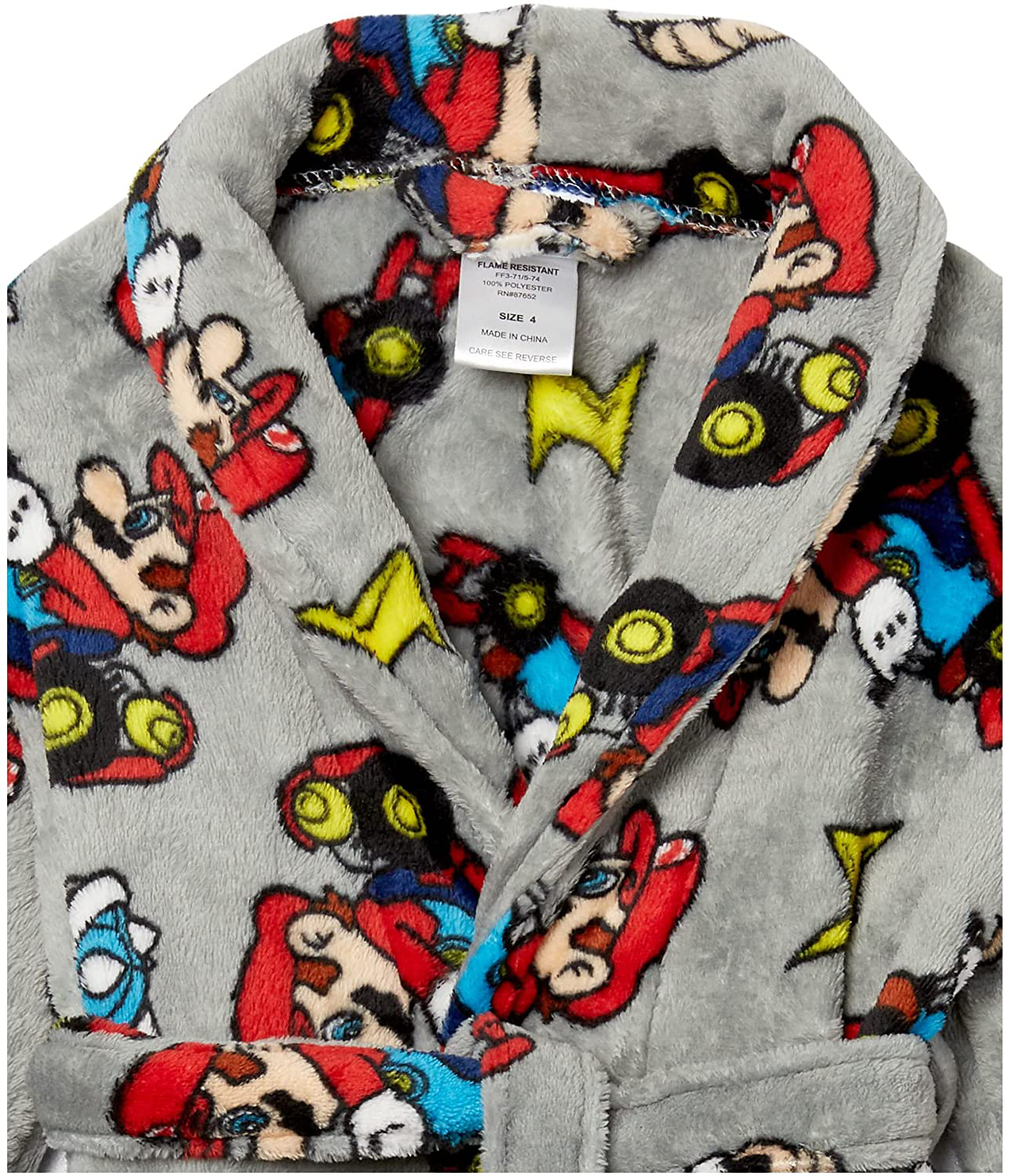 SUPER MARIO Boys Robe Apparel & Accessories > Clothing > Sleepwear & Loungewear > Robes Kylie Max   