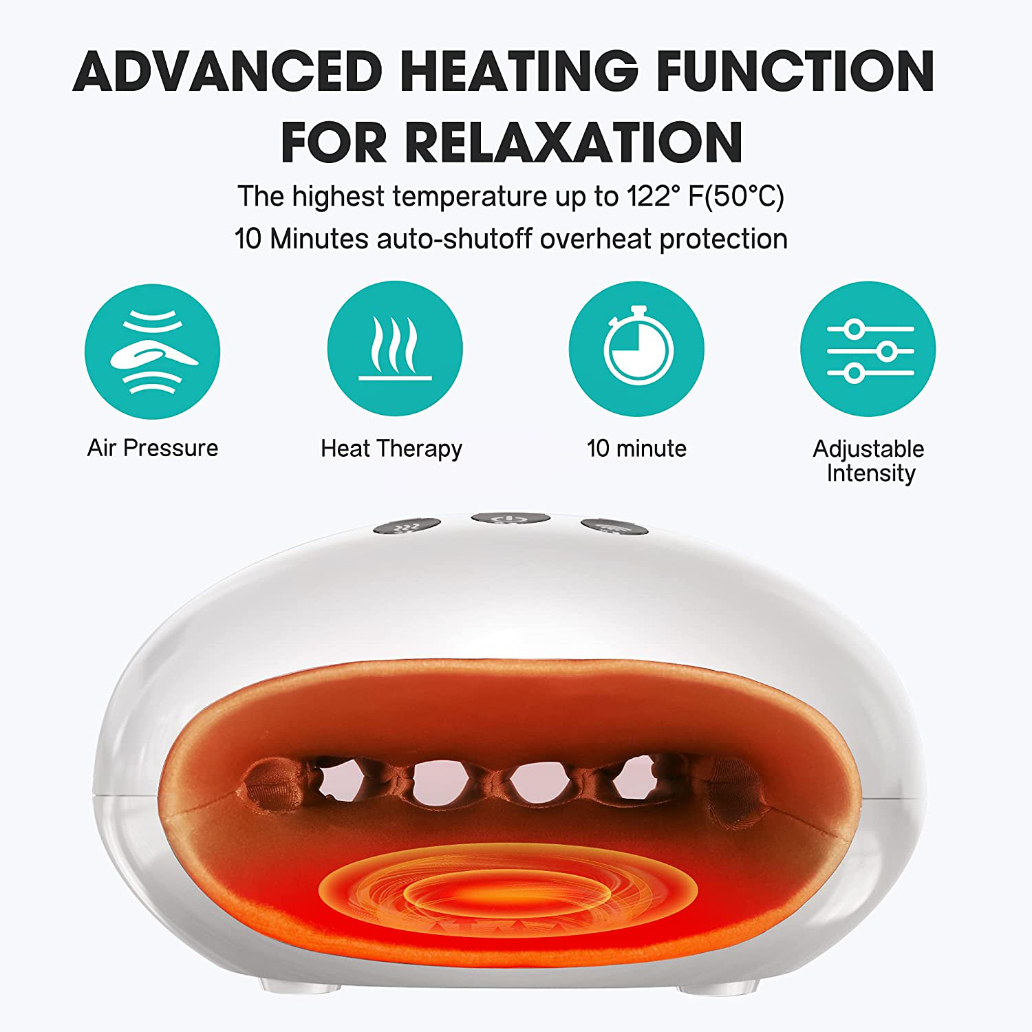 KUMIWU Hand Massager with Heat, 3 Modes and 3 Levels Air Pressure Point Hand Finger Massager Machine, Pain Relief for Arthritis and Carpal Tunnel, Gifts for Women Arts & Entertainment > Party & Celebration > Gift Giving KUMIWU   