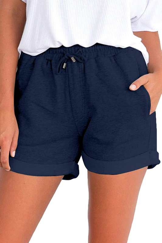 Paitluc Sport Shorts Women Workout Shorts with Pockets for Women Mid Waist Slightly Stretchy Light Weight Apparel & Accessories > Clothing > Shorts Kylie Max   