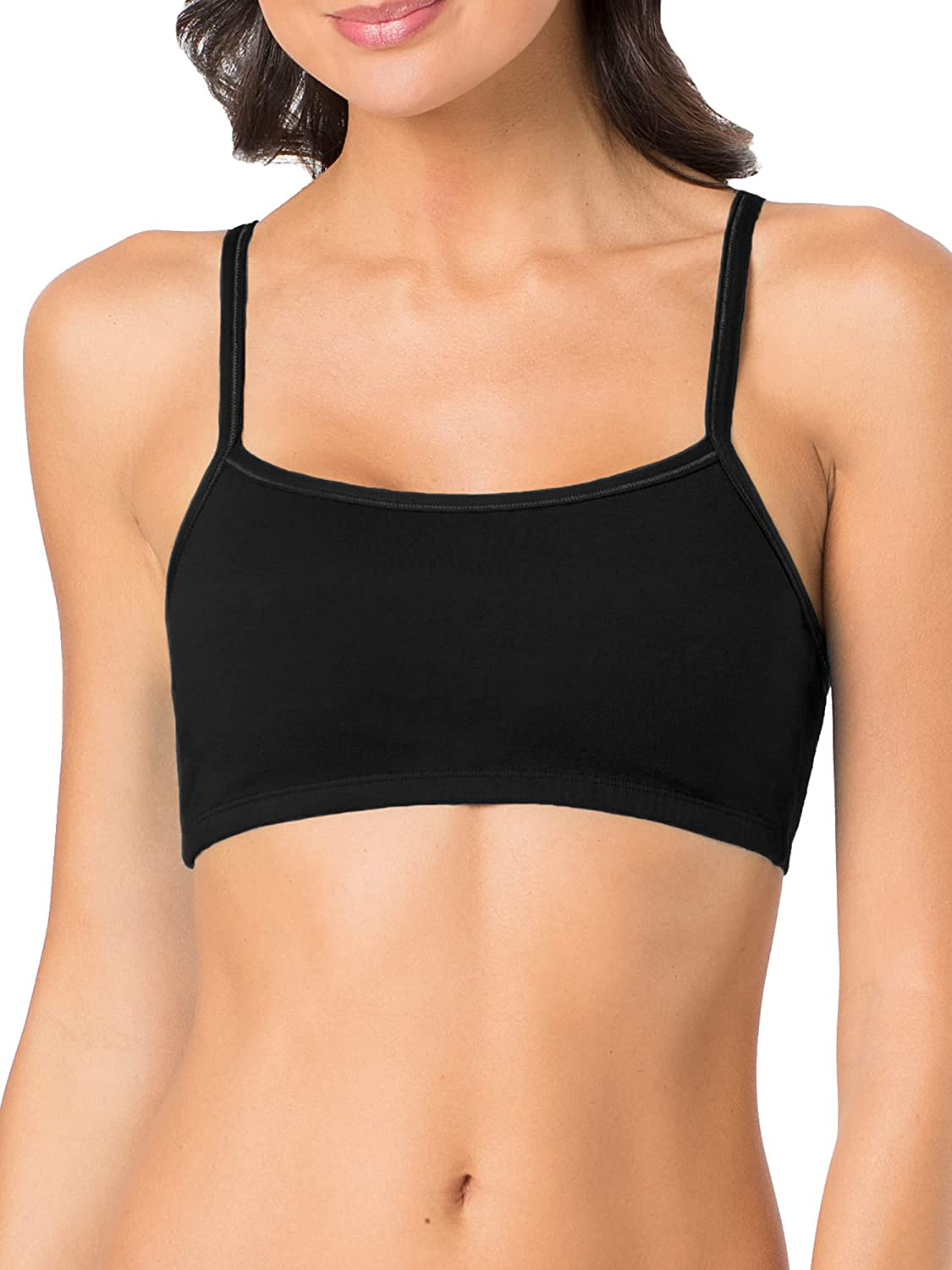 Fruit of the Loom Women'S Spaghetti Strap Cotton Pullover Sports Bra Apparel & Accessories > Clothing > Underwear & Socks > Bras Kylie Max   