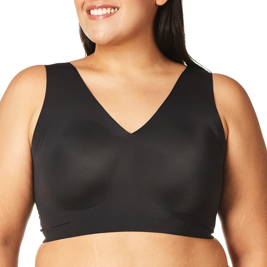 Calvin Klein Women'S Invisibles Comfort Seamless Lightly Lined V Neck Bralette Bra Apparel & Accessories > Clothing > Underwear & Socks > Bras Kylie Max   