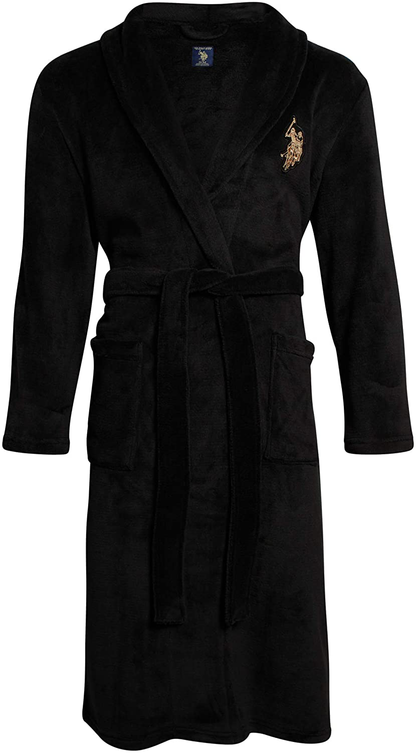 U.S. Polo Assn. Men’S Bathrobe – Plush Fleece Robe with Shawl Collar Apparel & Accessories > Clothing > Sleepwear & Loungewear > Robes Kylie Max   