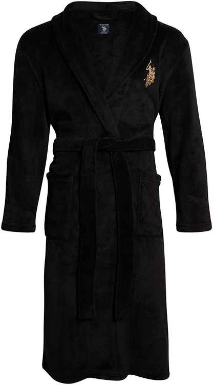 U.S. Polo Assn. Men’S Bathrobe – Plush Fleece Robe with Shawl Collar Apparel & Accessories > Clothing > Sleepwear & Loungewear > Robes Kylie Max   