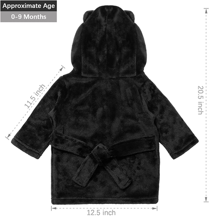 Pro Goleem Unisex Baby-Robe Soft Plush Hooded Bathrobe for Newborn Baby Gifts, One Size, 0-9 Months Apparel & Accessories > Clothing > Sleepwear & Loungewear > Robes Kylie Max   