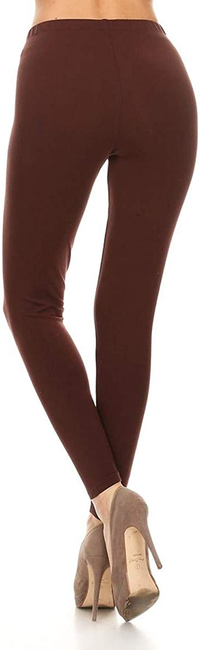 Leggings Depot Cotton Women'S Premium Quality Ultra Soft Solid Leggings Apparel & Accessories > Clothing > Underwear & Socks > Shapewear LEGGINGS DEPOT   