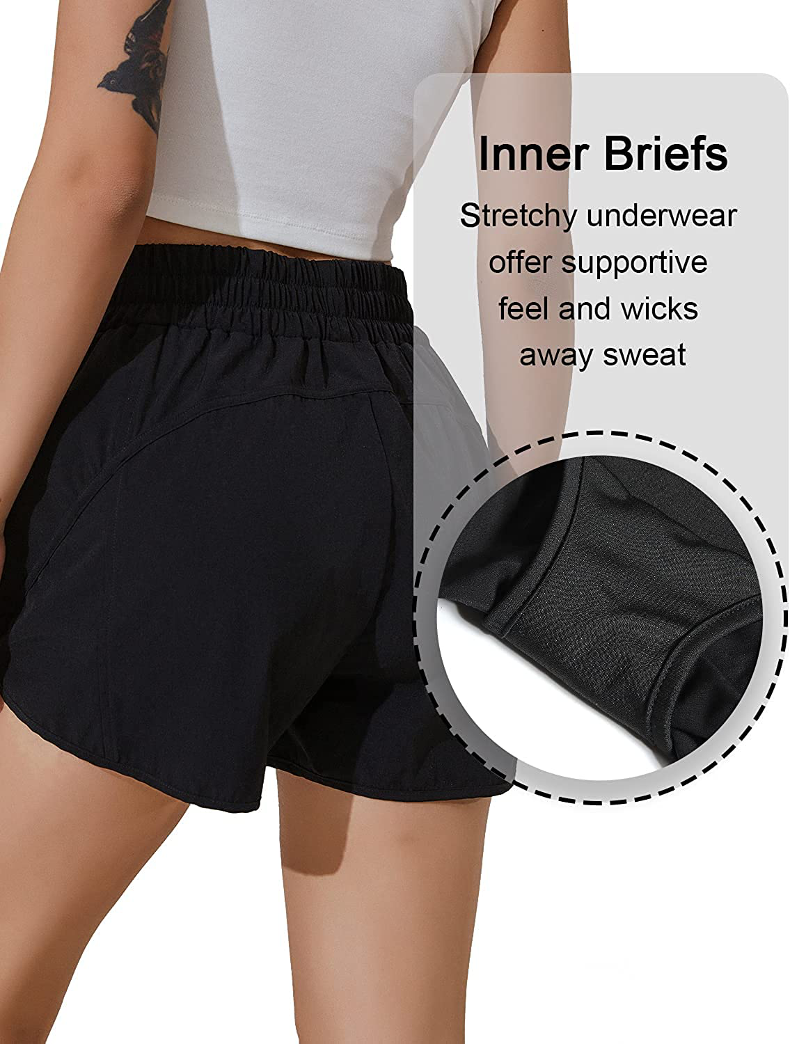 BMJL Women'S Running Shorts Elastic High Waisted Shorts Pocket Sporty Workout Shorts Quick Dry Athletic Shorts Pants Apparel & Accessories > Clothing > Shorts Kylie Max   