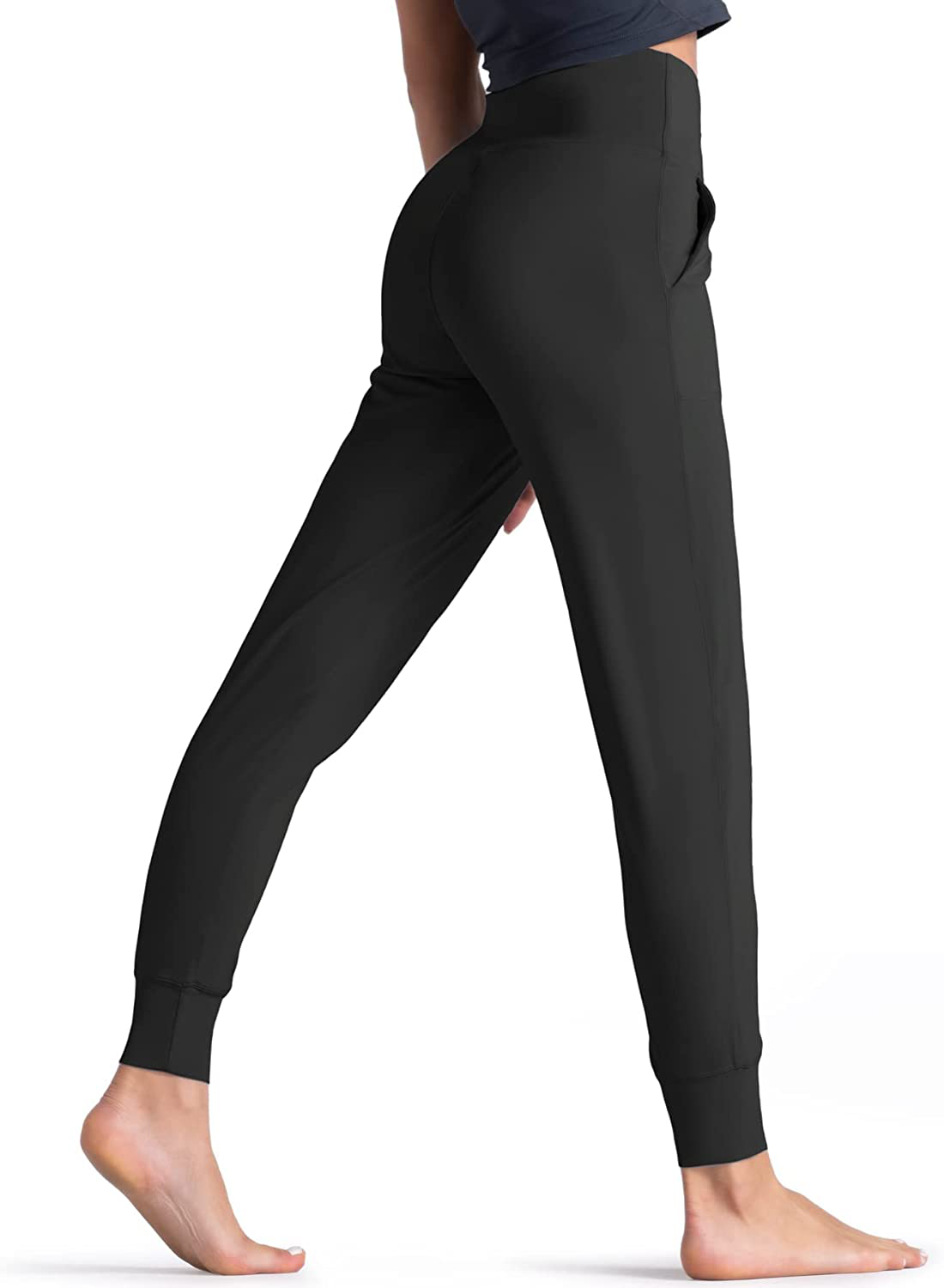 Wjustforu Women'S High Waist Joggers Sweatpants Lightweight & Comfortable Yoga Pants with Pockets Apparel & Accessories > Clothing > Activewear Kylie Max   