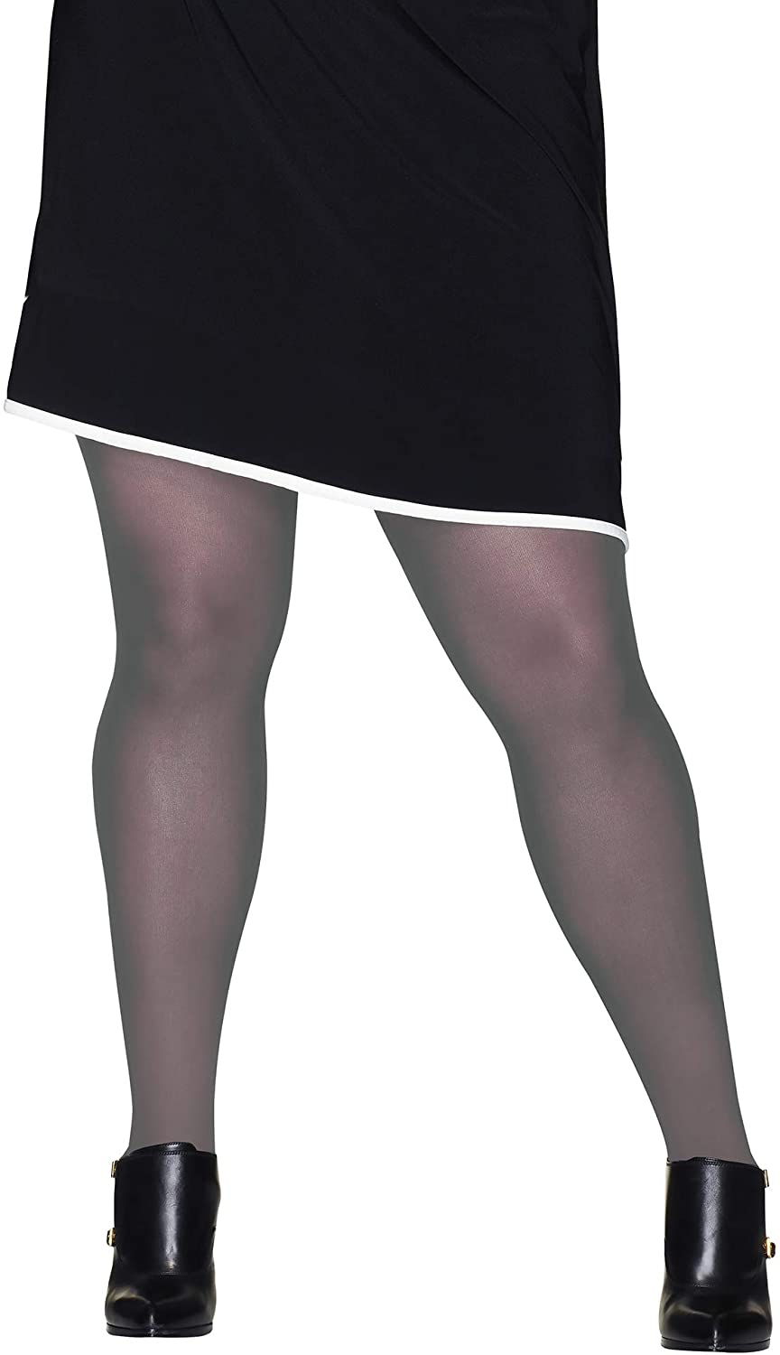 Hanes Womens Hanes Women'S Hanes Curves Opaqure Tights Hsp005 Apparel & Accessories > Clothing > Underwear & Socks > Shapewear Hanes Divine Grey 1 1X-2X
