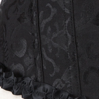 Women Lace up Back Sexy Floral Corset for Women Lingerie Bustier Top plus Size Apparel & Accessories > Clothing > Underwear & Socks > Lingerie Zhitunemi   