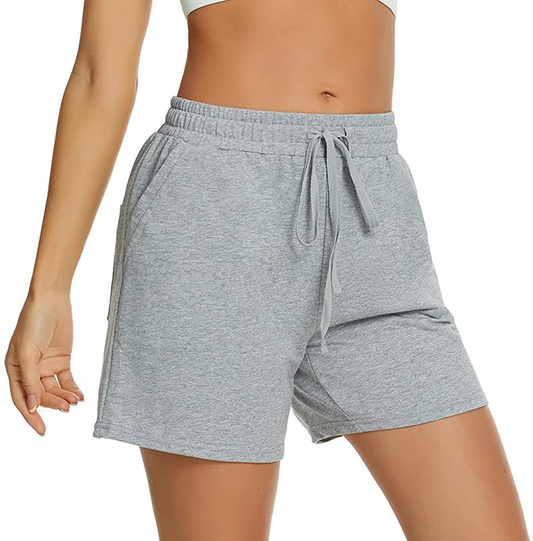 Tandisk Women'S 5" Casual Jersey Cotton Shorts Lounge Yoga Pajama Walking Shorts with Pockets Activewear Apparel & Accessories > Clothing > Shorts Kylie Max   