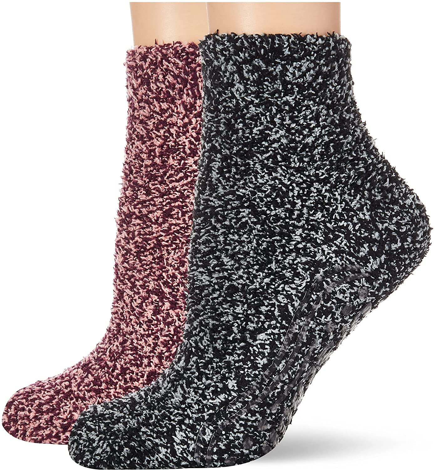 Dr. Scholl's womens Spa Socks (2pk) Arts & Entertainment > Party & Celebration > Gift Giving Dr. Scholl's Peach, Burgundy, Gray, Black Shoe Size: 4-10 
