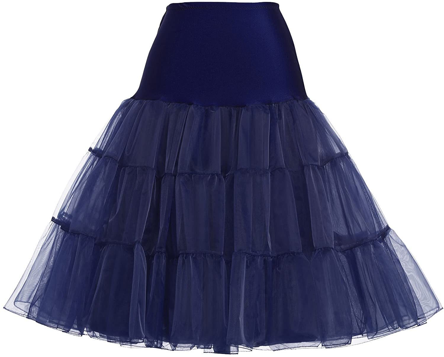 GRACE KARIN Women 50S Petticoat Skirts Tutu Crinoline Underskirt CL008922 Apparel & Accessories > Clothing > Underwear & Socks > Shapewear GRACE KARIN Navy 3X 