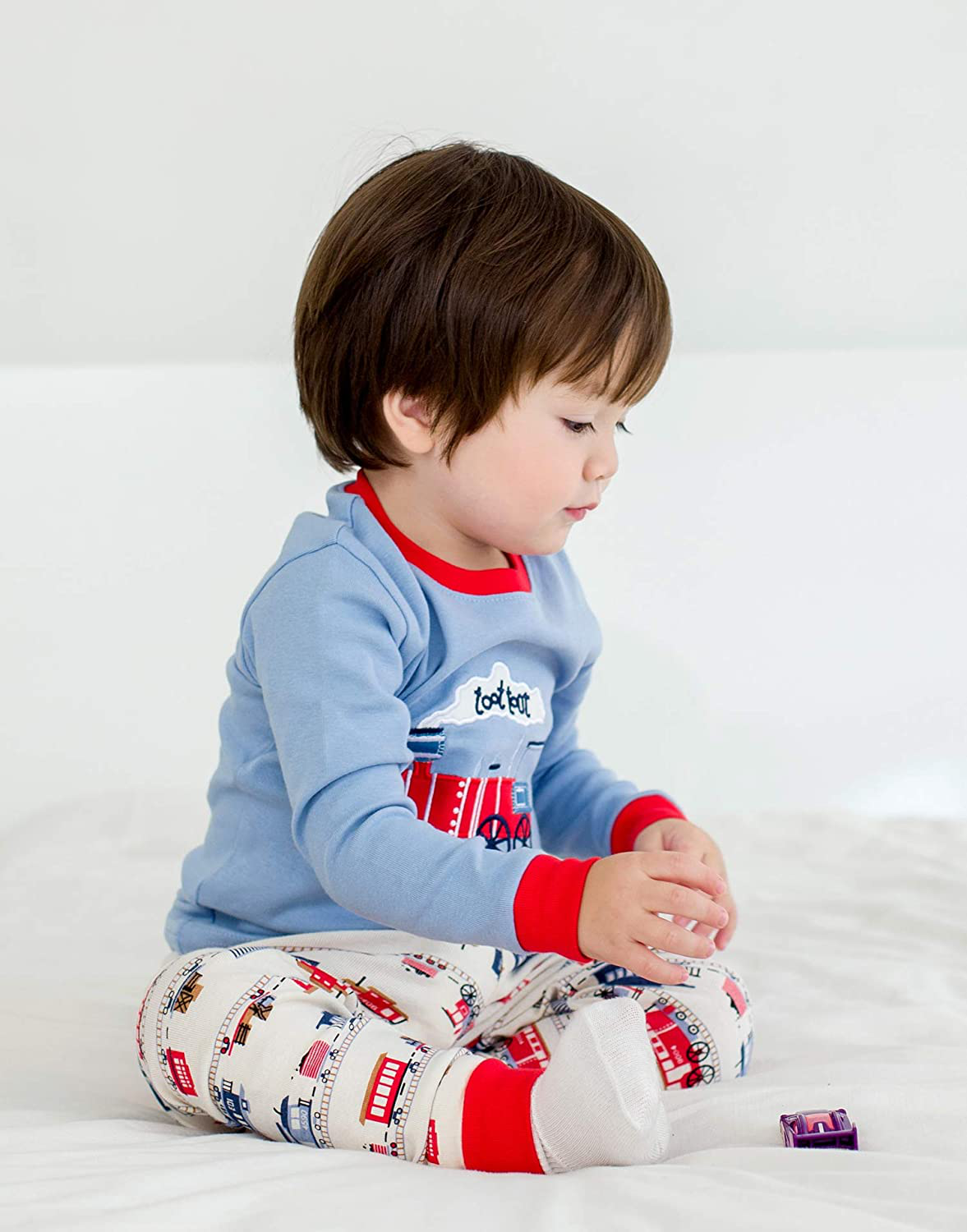 VAENAIT BABY Toddler Kids Boys Girls 100% Cotton Jaws Truck Dino Snug Fit Sleepwear Pajama Pjs Set Apparel & Accessories > Clothing > Sleepwear & Loungewear > Pajamas Kylie Max   