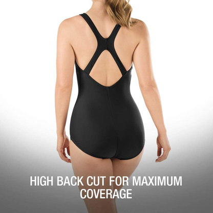Speedo Women'S Swimsuit One Piece Powerflex Princess Seam Ultraback Conservative Cut Apparel & Accessories > Clothing > Swimwear Kylie Max   