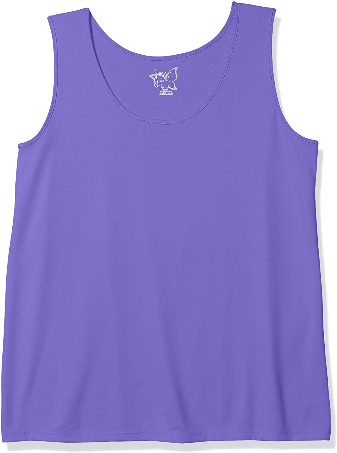 JUST MY SIZE Women'S plus Size Cooldri Performance Scoopneck Tank Top Apparel & Accessories > Clothing > Activewear Kylie Max   