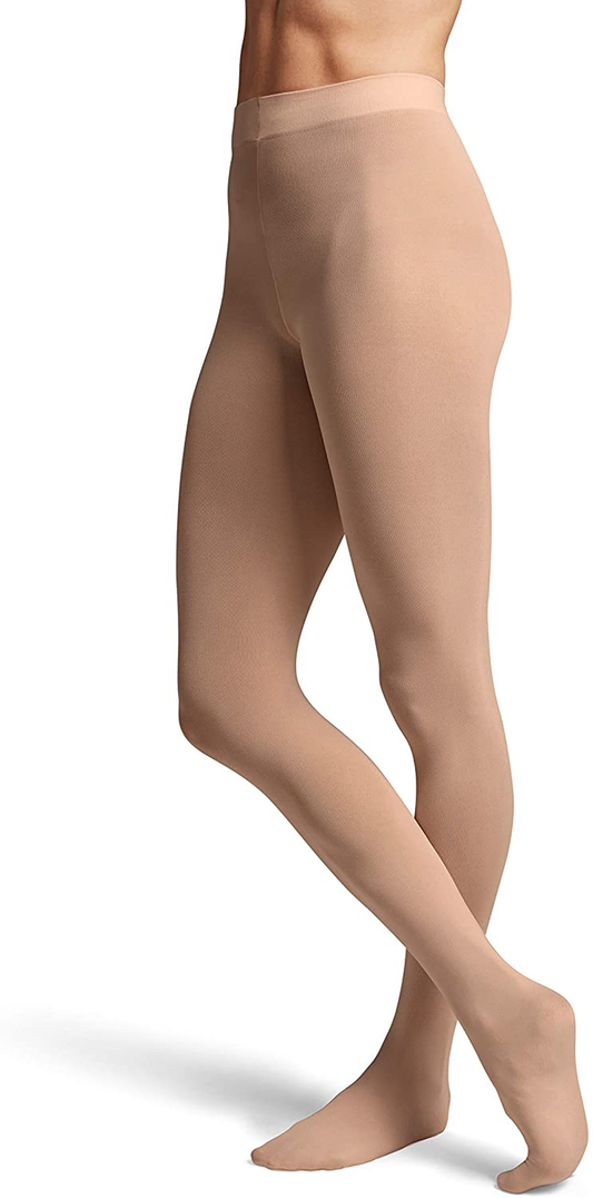 BLOCH Women'S Ladies Contoursoft Footed Tights Apparel & Accessories > Clothing > Underwear & Socks > Shapewear Bloch Brown Small 