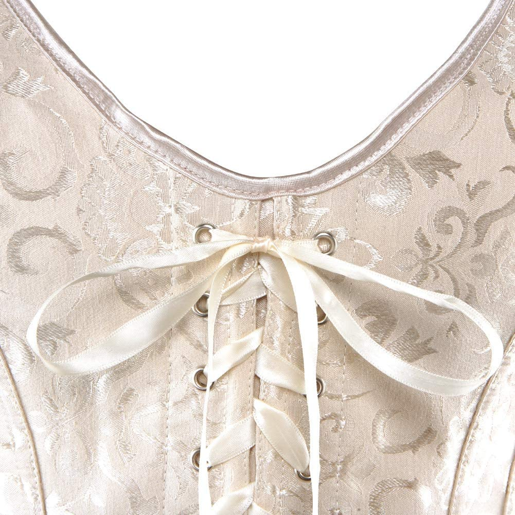 Women Sexy Strap Lace up Corsets and Bustiers Top Overbust Shaper Apparel & Accessories > Clothing > Underwear & Socks > Lingerie Zhitunemi   