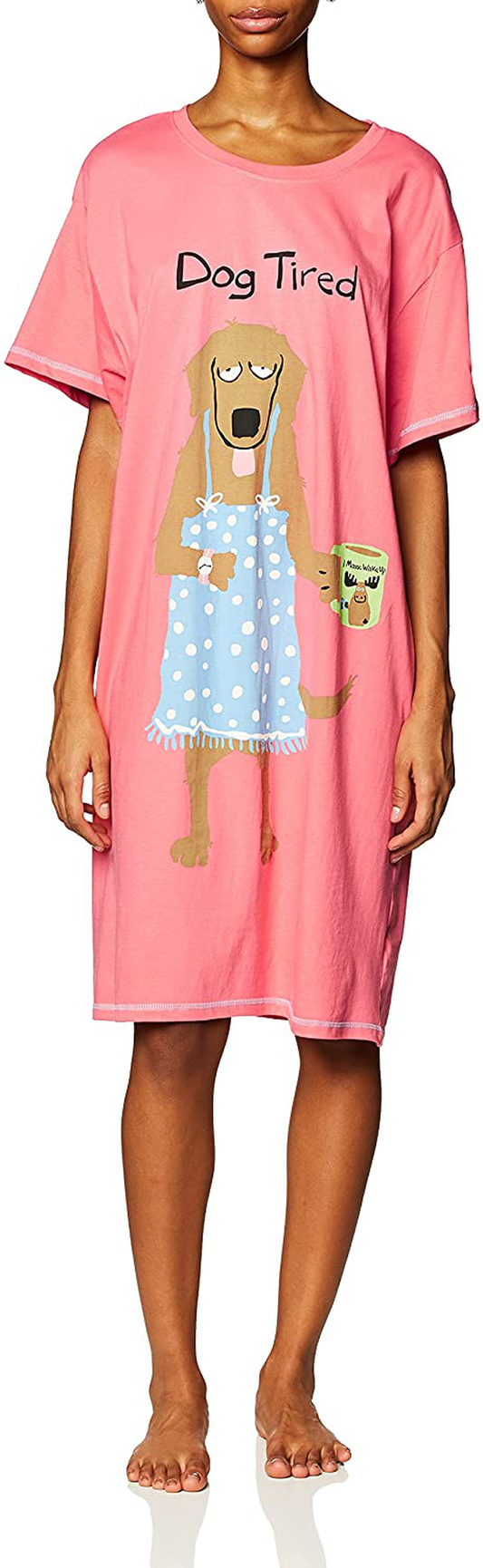 Little Blue House by Hatley Women'S Cats & Dogs Sleepshirts Apparel & Accessories > Clothing > Sleepwear & Loungewear > Nightgowns Kylie Max   