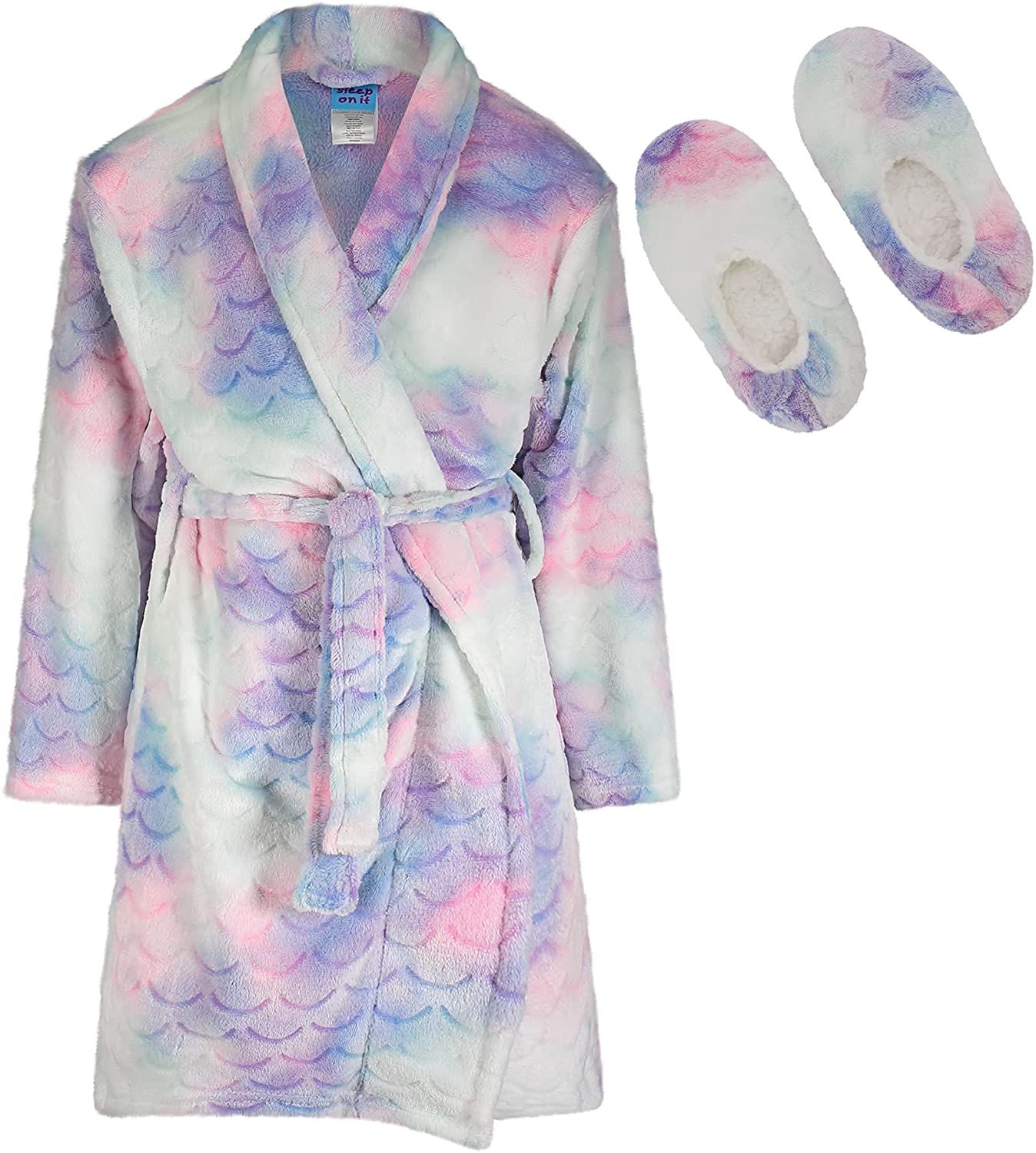 Sleep on It Girls Fleece Robe | Kids Robes for Girls Apparel & Accessories > Clothing > Sleepwear & Loungewear > Robes Kylie Max   