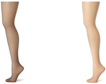 Hanes Women'S Control Top Sheer Toe Silk Reflections Panty Hose Apparel & Accessories > Clothing > Underwear & Socks > Shapewear Hanes Barley Black/Soft Taupe 2 C-D