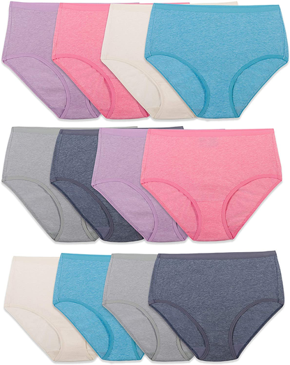 Fruit of the Loom Women'S Underwear Beyondsoft Panties (Regular & plus Size) Apparel & Accessories > Clothing > Underwear & Socks > Underwear Fruit of the Loom Brief - Cotton Blend - 12 Pack Brief 10