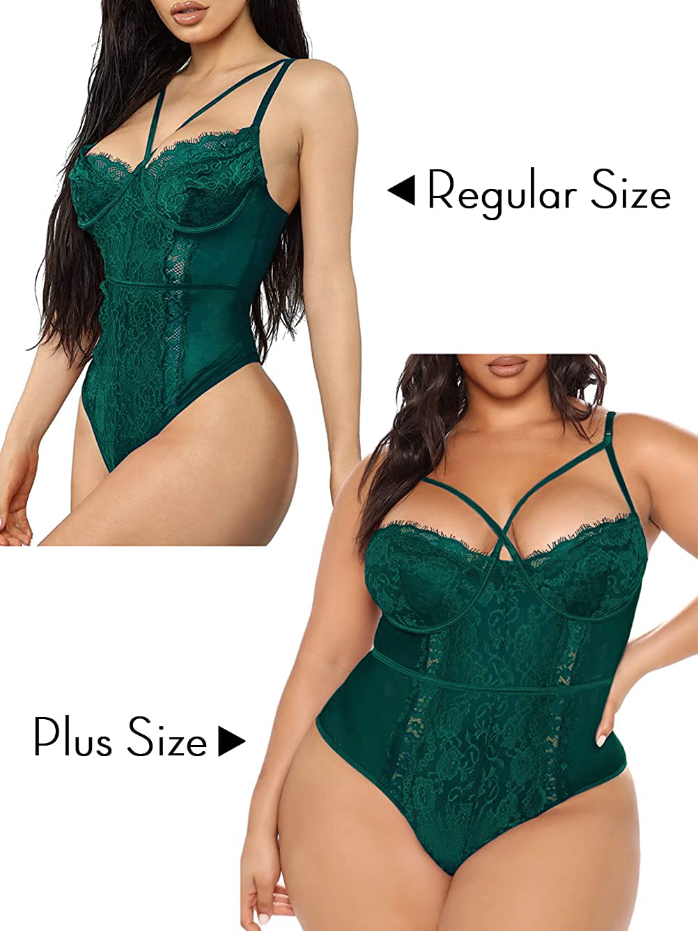 See Through Lingerie,V-Neck Lace Babydoll,Sexy Lingerie Women,One Piece Bodysuit Apparel & Accessories > Clothing > Underwear & Socks > Lingerie Kaei&Shi   