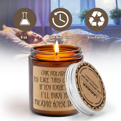 GSPY Lavender Scented Candles - Best Friend, Friendship Gifts for Women - Christmas, Birthday Gifts for Friends Female, Bestie - Going Away Gifts for Friends - Funny Friend Gifts, BFF Gifts for Women Arts & Entertainment > Party & Celebration > Gift Giving GSPY   