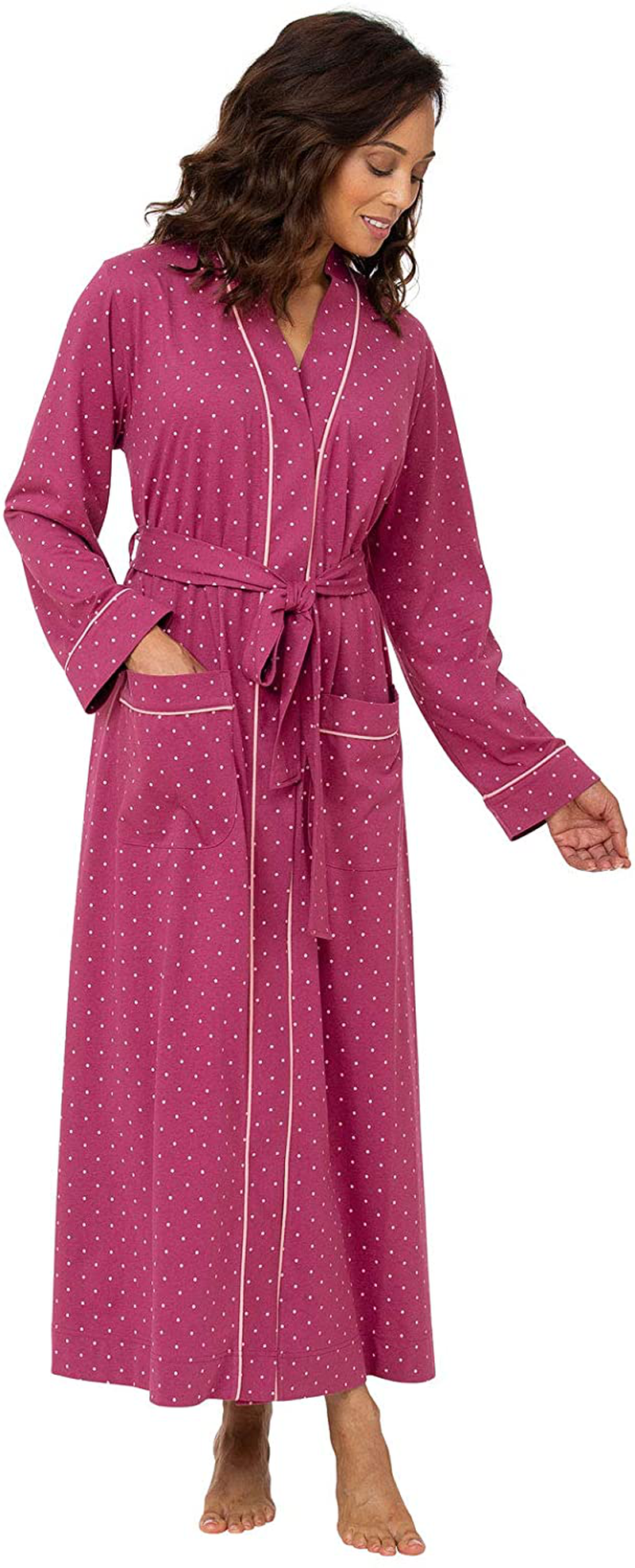Pajamagram Long Women'S Cotton Robes - Soft Robe Womens Apparel & Accessories > Clothing > Sleepwear & Loungewear > Robes PajamaGram   