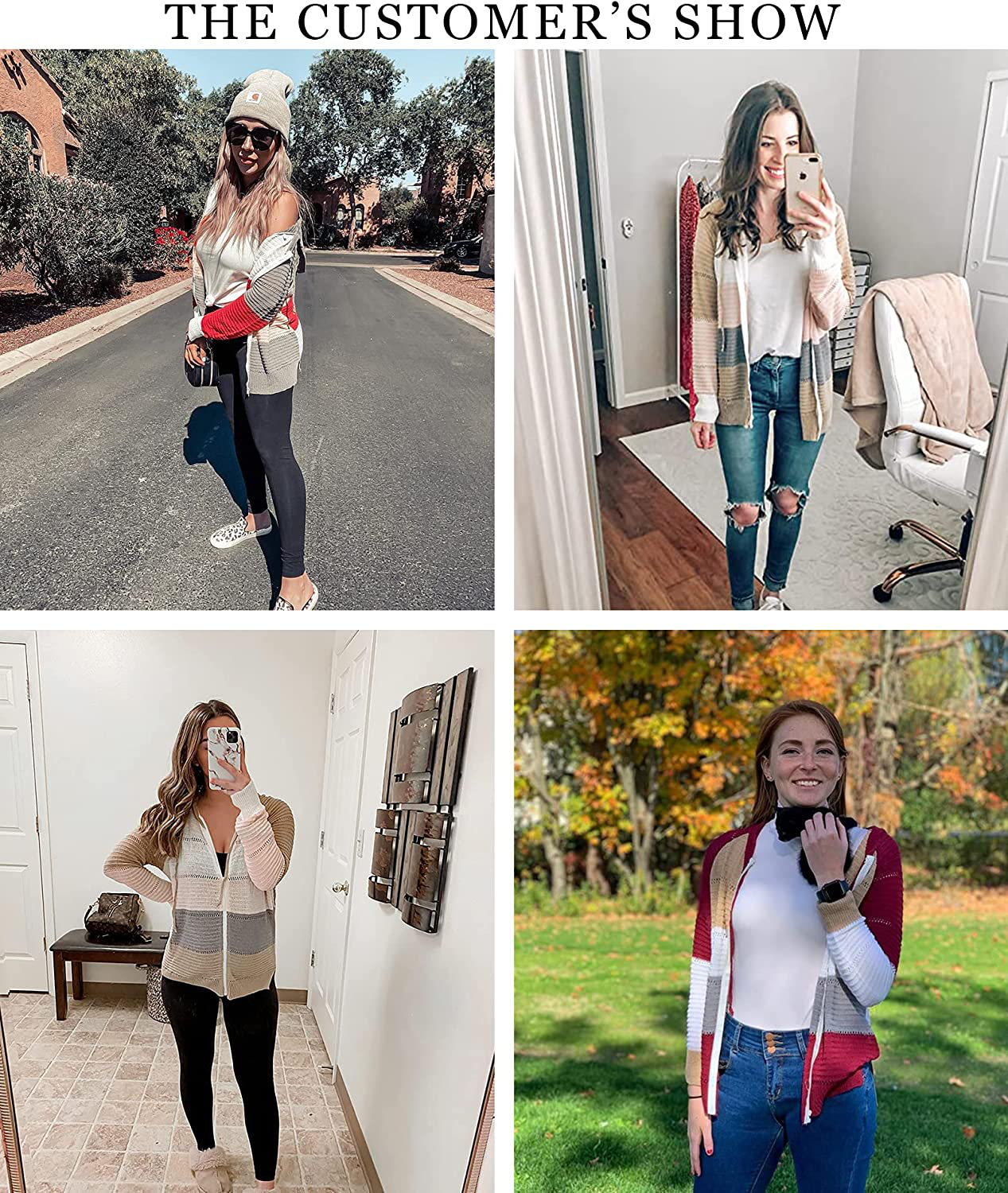 BTFBM Women Zip up Striped Hoodies Jackets Color Block Print Long Sleeve Drawstring Stretchy Casual Pullover Sweatshirts Apparel & Accessories > Clothing > Activewear Kylie Max   