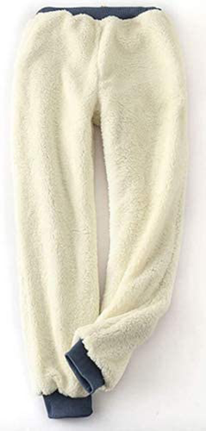 Hesayep Women'S Warm Sherpa Lined Sweatpants Drawstring Athletic Jogger Fleece Pants with Pockets Apparel & Accessories > Clothing > Activewear Kylie Max   