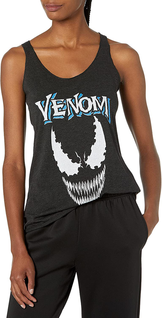 Marvel Women'S Official Venom Crest Junior'S Racerback Tank Apparel & Accessories > Clothing > Activewear Kylie Max   